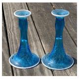 Blue Candlesticks