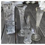 Pattern Glass Vases and Baskets