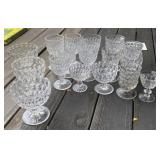 Thumbprint Pattern Glass & Barware