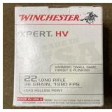 500 rnds Winchester .22 LR HP Ammo
