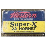50 rnds Western .22 Hornet Ammo