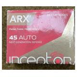 25 rnds ARX .45 Auto Defense Ammo