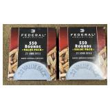 1100 rnds Federal .22 LR HP Ammo