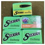 5 - Boxes Sierra .30-30 Cal Bullets