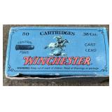 50 rnds Winchester .38 Spl Lead Ammo