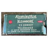 50 rnds Remington .22 Hornet Ammo
