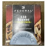 500 rnds Federal .22 LR HP Ammo