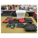 Tote w/ Lid & Gun Cases, Gloves & More