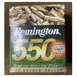 550 rnds Remington GB .22 LR Ammo
