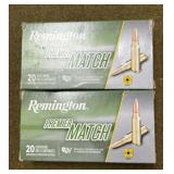 40 rnds Remington .308 Premier Match Ammo