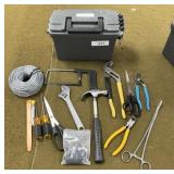 Plastic Ammo Can & Tools