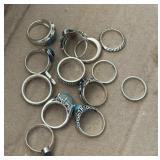 14 - Sterling and 925 Marked Rings