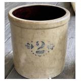 2 Gallon Stoneware Crock