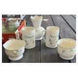 5 pcs of Belleek Irish China