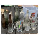 Collection of Bottles, Steins & Mugs