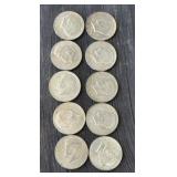 10 - Clad Kennedy Half Dollars