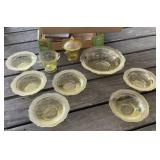 Yellow Depression Glass Dishes