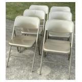 6 - Steel Folding Chairs