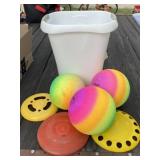 Frisbees and Rubber Balls