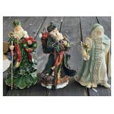 Musical Resin Santas