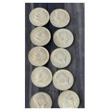 10 - Clad Kennedy Half Dollars