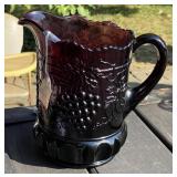Amethyst Grape Pattern Pitcher