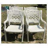 4 - Poly Deck Chairs with Arms