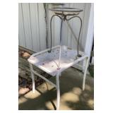 Patio Table and Fern Stand