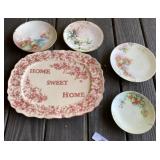 Home Sweet Home & Hand Painted Plates