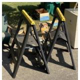 2 - Plastic Sawhorses