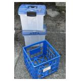 File Totes and Milk Crate