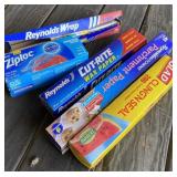 Wax Paper, Aluminum Foil, Ziploc