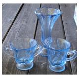 Fostoria Jamestown Creamer, Sugar, Vase