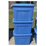 3 - Storage Totes with Lids
