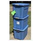 3 - Storage Totes with Lids