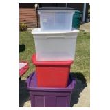 4 - Storage Totes with Lids