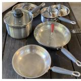 Stainless Skillets and Saucepans