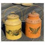 2 - 4 Qt. Painted Cans
