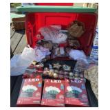 Tote Full of Christmas and Decorations
