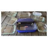 Large Lot of Pyrex and Anchor Casseroles