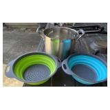 Stainless Stock Pot, Silicone Strainers