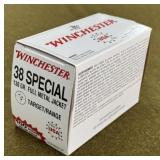 100 rnds Winchester .38 Spl Ammo