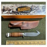 Marbles Gut Hook Knife with sheath