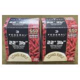 1100 rnds Federal .22 LR Ammo