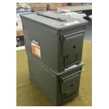 2 Metal Ammo Cans