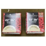1100 rnds Federal .22 LR Ammo