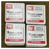 200 rnds Winchester 9mm Ammo