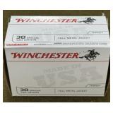 100 rnds Winchester .38 Spl Ammo