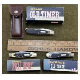 3 Schrade Pocketknives
