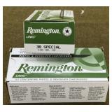 100 rnds Remington .38 Spl Ammo